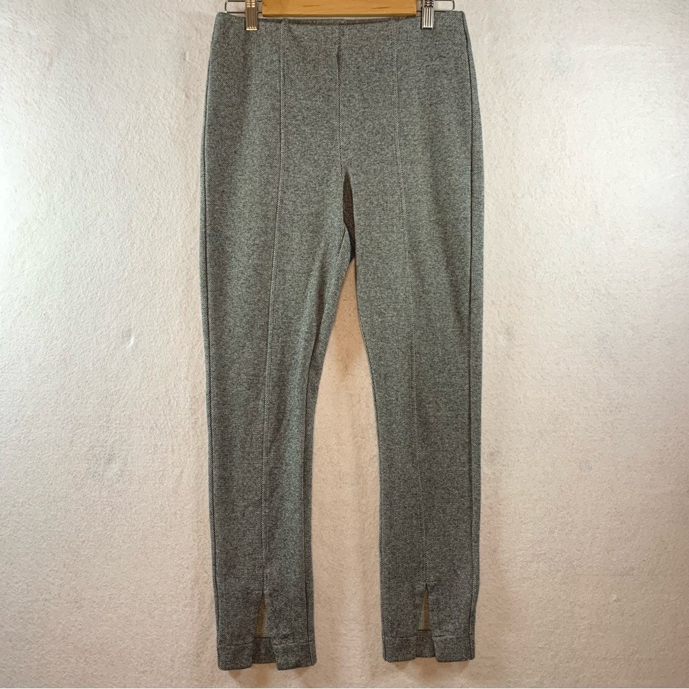 Crosby Soft Tweed‎ Like Pants M Gray Equestrian Heritage Office Split Hem